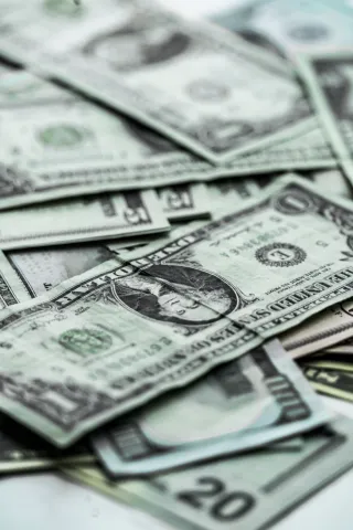 Banknotes used to illustrate payment access
