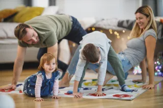 A family spending time together
