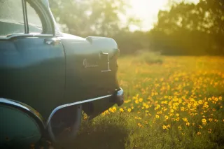 A car parked outdoors