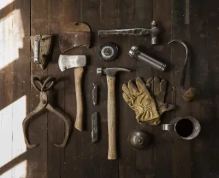 Woodworking tools and project materials
